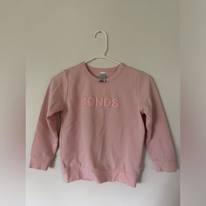 BONDS Pink Crew Neck Pullover Size 7